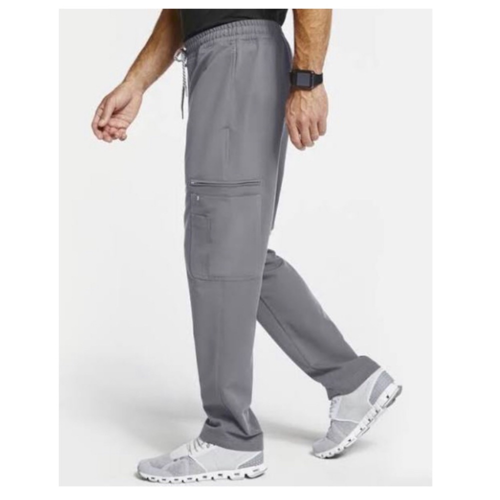 Jaanuu "Men's Slim Fit Cargo Pants" - Grey